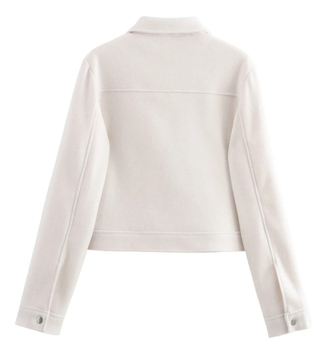 Chaqueta Con Cremallera De Moda Para Mujer