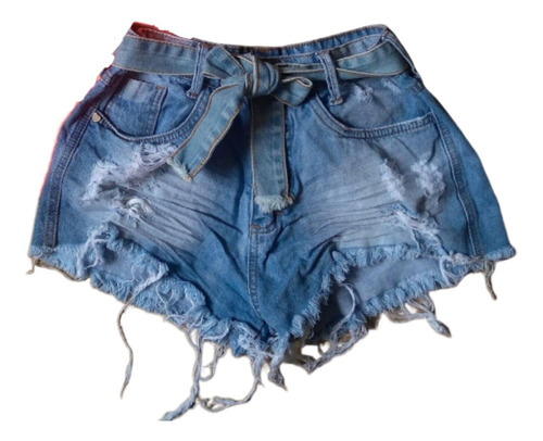 fotos de short jeans desfiado na cintura
