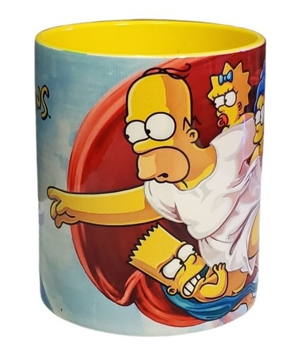Los Simpson Pintura La Creación Taza De Regalo