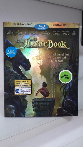Blu-ray + Dvd The Jungle Book / Libro De La Selva 2016