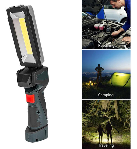 / Lámpara De Inspección De Luz De Trabajo Led Cob Recargable