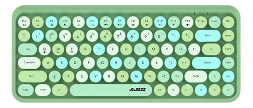 Teclado, Portatil Inalámbrico Dadai Teclas Redondas/verde