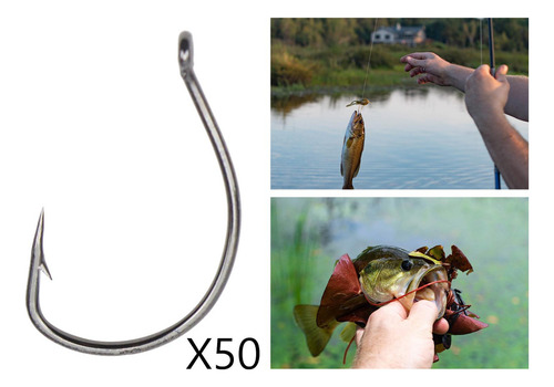 50 Uds. De Anzuelos De Pesca, Anzuelos Longitud 28mm