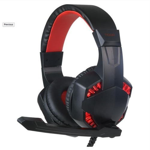 Imagen 1 de 5 de Auriculares Gamer Con Microfono Pc Ps4 Luces Led Noga St8260