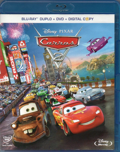 Carros 2 Blu-ray Duplo + Dvd + Digital Copy Novo Original