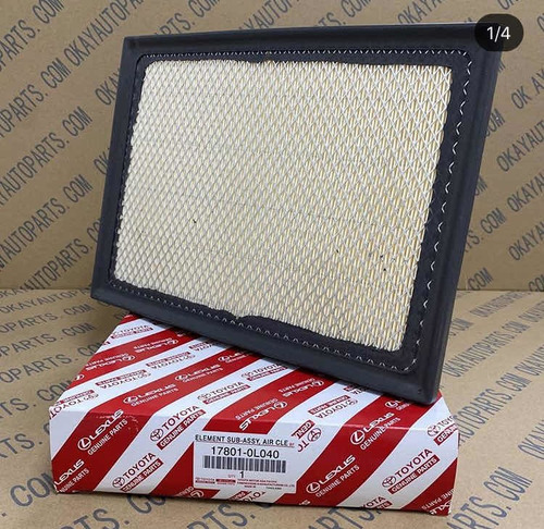 Imagen 2 de 2 de Filtro De Aire 17801-0l040 Toyota Original Hilux Moderna 1gd