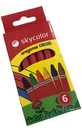 Crayones De Cera Skycolor Chiquis (x6)