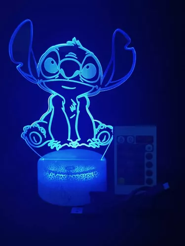 Stitch Scrump Lilo y Stitch Lámpara LED de 7 colores Luz nocturna