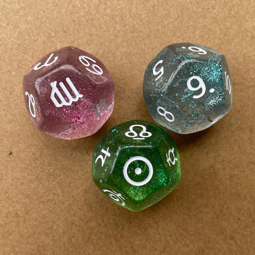 4 X 3 Dados De Constelación Dados De Varios Lados Dados