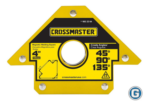 4 Escuadras Soporte Magnético 4'' 23 Kg Soldar Cros Sim Dogo