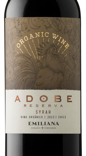 Vino Adobe Syrah Reserva Organico 750 Ml