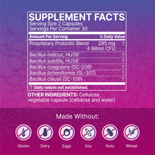 Probiótico Microspore Pro - 5 Cepas De Bacilos - Imune Healt
