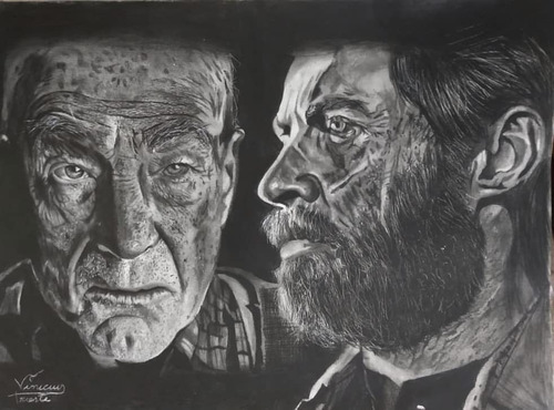 Imagem 4 de 5 de Desenho Realista Sob Encomenda Com Sua Fóto A3 (29,7x40cm)