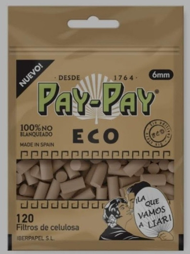 Filtro Slim Eco Biodegradables 6mm 150 Unid. Pack X 4 Paquet