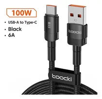 Comprar Cable Usb A Tipo C Carga Super Rápida 100w De 2 Metros Color Negro