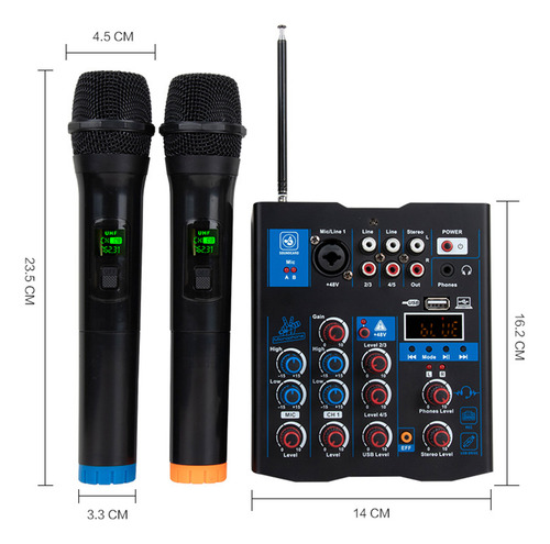 Micrófono Con Altavoz Tuner Dj Para Guitarra, Inalámbrico, P