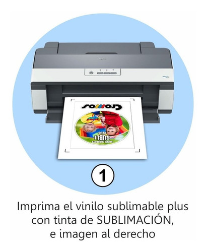 Imagen 3 de 6 de Vinilo Sublimable Textil Termotransferible Camiseta