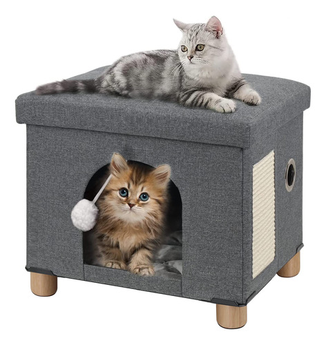 Brian & Dany Cama Plegable Para Gatos De Interior, Cubo Gran