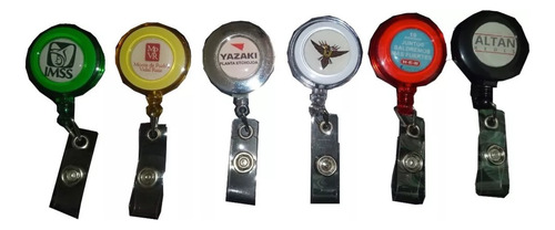 25 Pz Yoyo Porta Credencial/gafete Personalizado Gota Resina