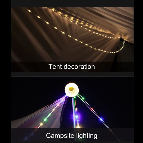 Cadena De Luces Para Acampar, Impermeables, Para Acampar, Ti