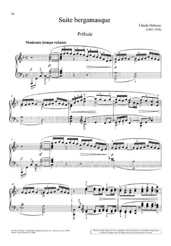 Suite Bergamasque For Piano / Suite Bergamasque Para Piano.