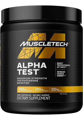 Alpha Test Muscletech 240 Cápsulas . 