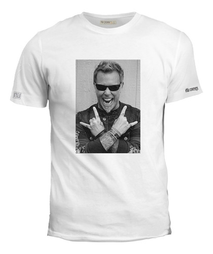 Camiseta James Hetfield Metallica Vocalista Rock Metal Ink