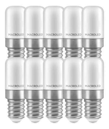 Lampara Perfume Heladera Led 3w E14 Macroled Pack X10