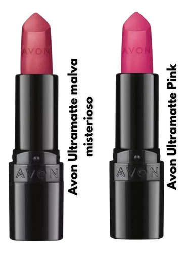 Kit 2 Avon Batom Ultramatte Pink E Malva Misterioso