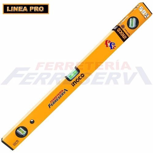 Nivel Aluminio Ingco 32 (80cm) Amarillo Hsl01080 Ff