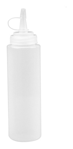 6 Botellas Dispensadora Para Aderezos Salsa 8 Oz Vencort Color Blanco