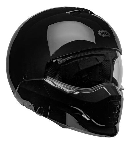 Casco Bell Broozer Negro De Cara Completa Y Cara Abierta, Gr