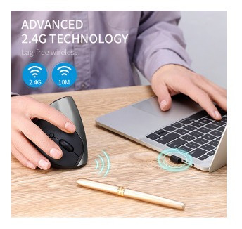 Mouse Ergonómico Vertical Ordenador Usb Ratón Inalámbrico