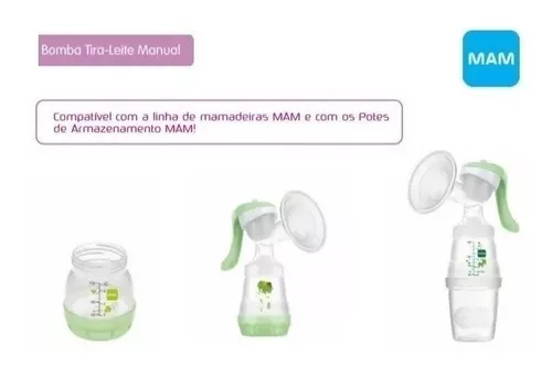 Bomba Extratora De Leite Materno Manual Breast Pump Mam ®