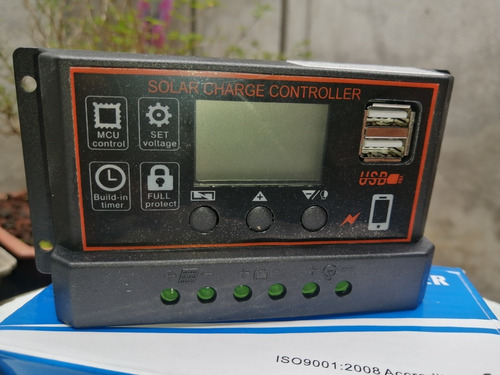 Controlador De Carga Solar 50v Max 30 Amp Max