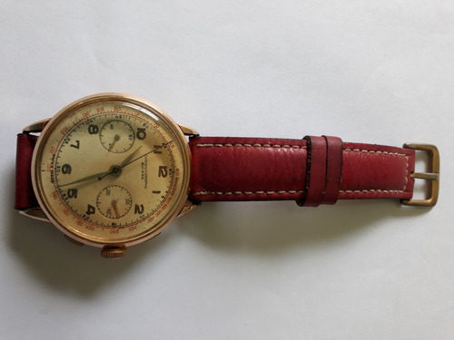 Relógio Masculino Chronograph Suisse Em Ouro 18k