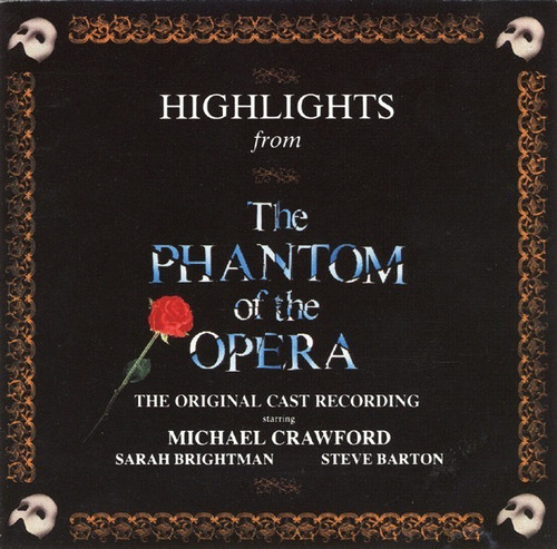 Andrew Lloyd Webber Phantom Of The Opera Cd Importado