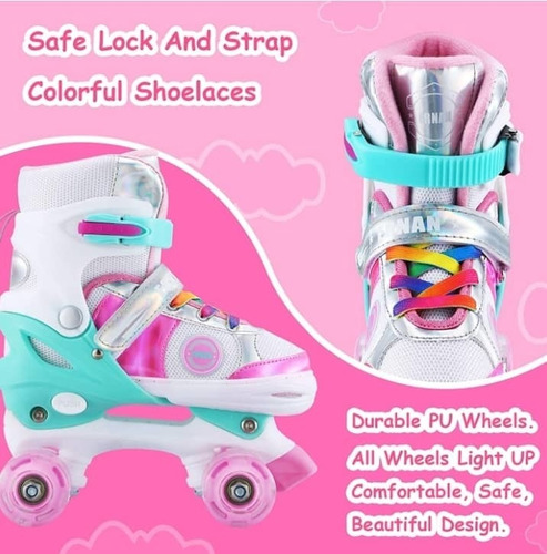 Imagen 6 de 7 de Patines De 4 Cuatro Ruedas Con Luces