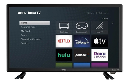 Imagen 1 de 4 de Pantalla Onn. 24 100012590 Class 720p Hd Led Roku Smart Tv
