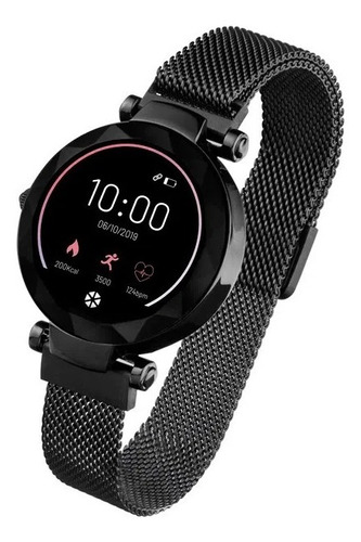 Smartwatch Multilaser Paris Preto A Prova Dagua - Es267