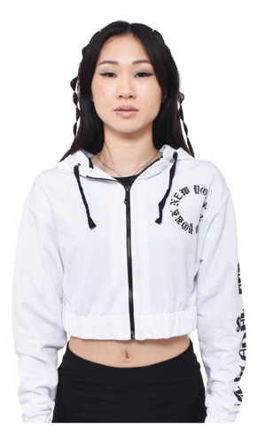 Campera Crop Mujer Rustica Estampada Zuweni