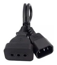 Comprar Cable De Poder Hembra-ih A C14 Macho 60cm Megatecnology