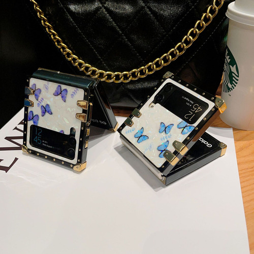 Para Samsung Z Flip 4/z Flip 3 Funda Mariposa Colores Madam*/