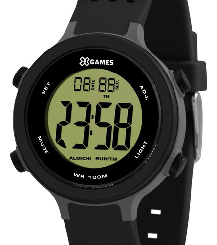 Relógio Infantil Masculino Preto X-games Digital Silicone+nf