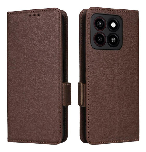 Funda Abatible For Zte Blade A55 Con Ranuras Magnéticas De