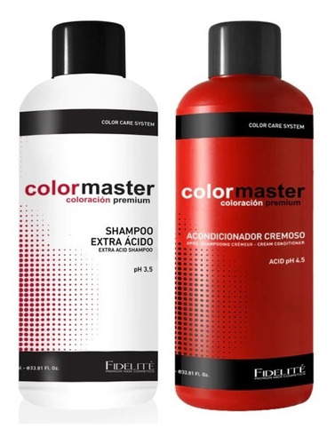 Combo Fidelité Color Master Shampoo + Acond Acido X1000ml