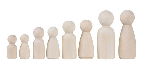 Imagen 2 de 9 de 36 Piezas / Juego Familiar De Madera Figuras De Cono De A1