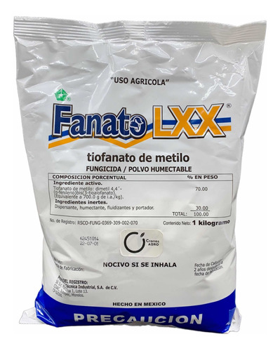 Fanato Lxx  Cenicilla Pudriciones Fungicida 1 Kg