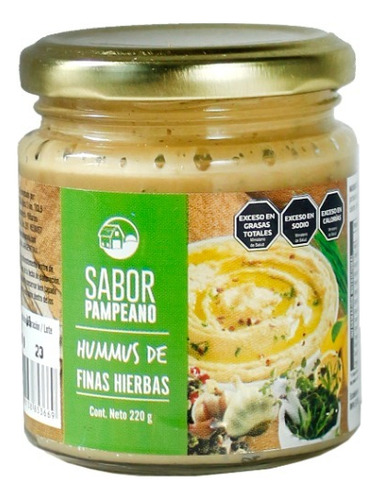 Hummus Finas Hierbas X220gr Sabor Pampeano