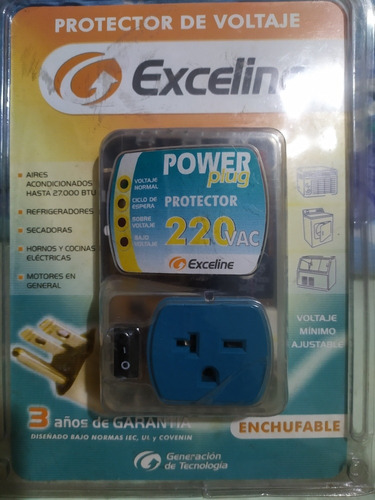 Protector De Voltaje Exceline Power Plug Enchufa Le Nuevo